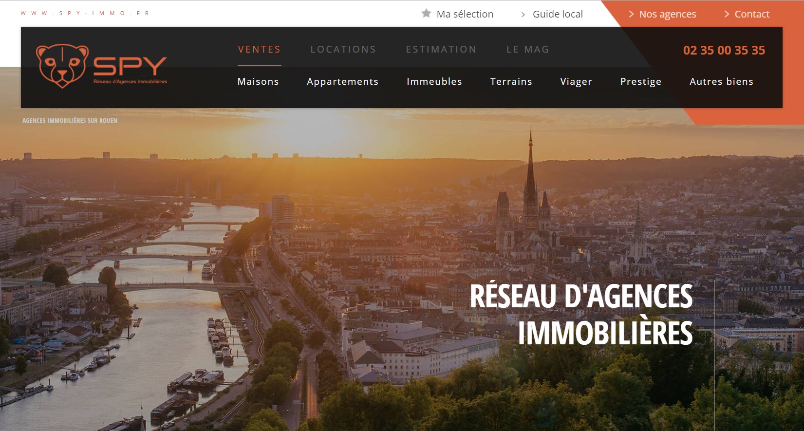 la solution optimum du multi site pour une agence immobiliere à Rouen 