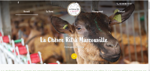 Page d'accueil du site La Chèvre Rit