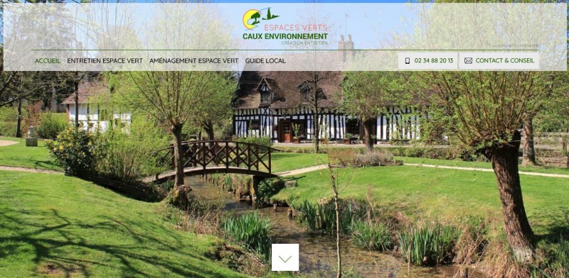 Spécialiste dans la création de sites et la visibilité sur Google pour des paysagistes en Normandie - Caux Environnement secteur Le Havre