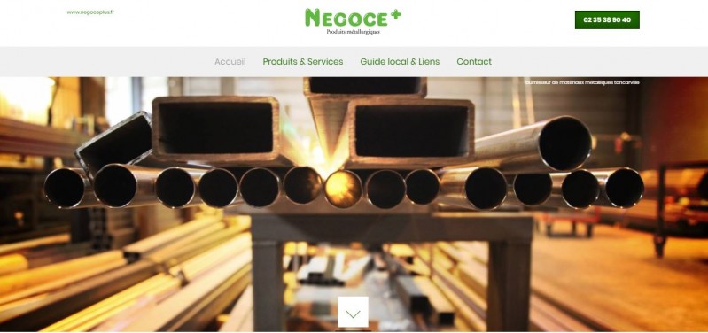 Comment être mieux positionner sur les premières pages Google pour un revendeur de produits métallurgiques en Normandie - Négoce Plus secteur Bolbec