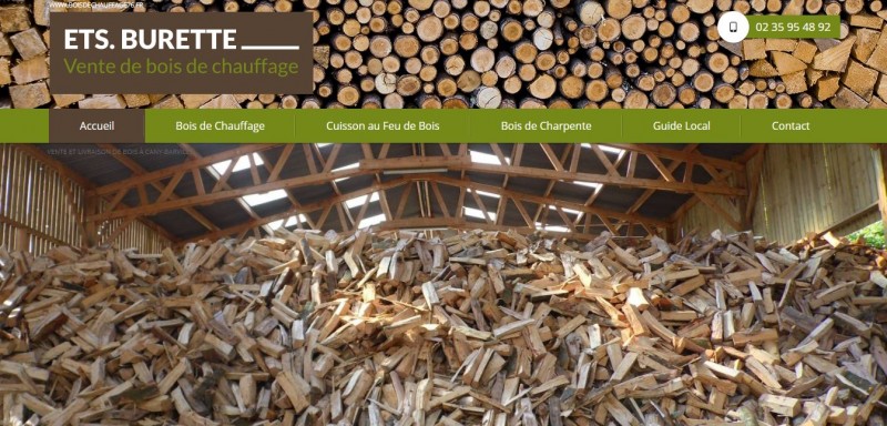 Agence web pour se positionner en premières pages Google pour la vente de bois en Normandie - Bois de Chauffage Stéphane Burette secteur Cany Barville