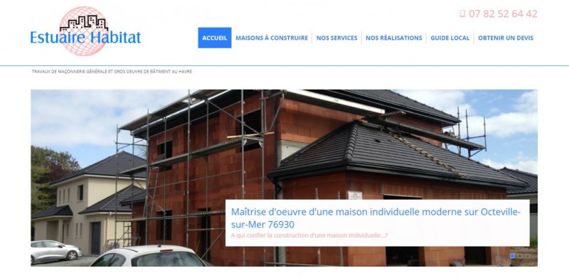 Création de site internet pour la construction de maison Le Havre 