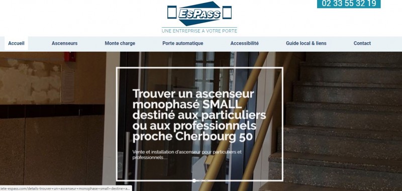 référencement site ascenseur Cherbourg