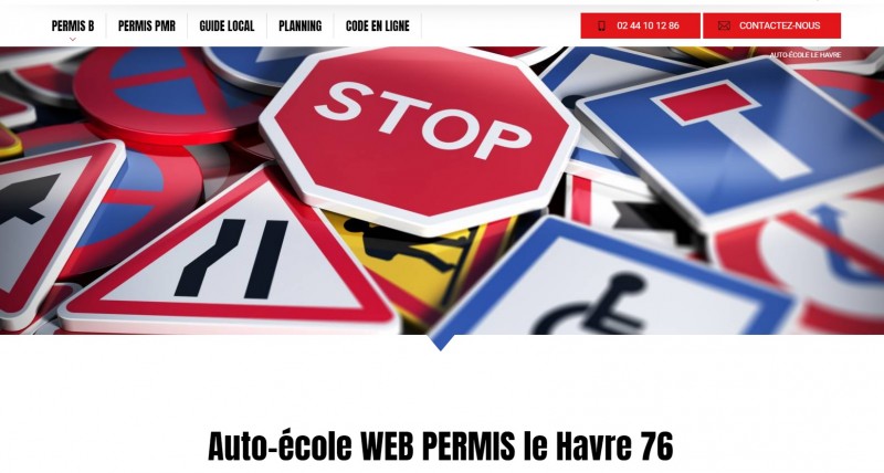 création de site internet pour auto-école proche Le Havre 76